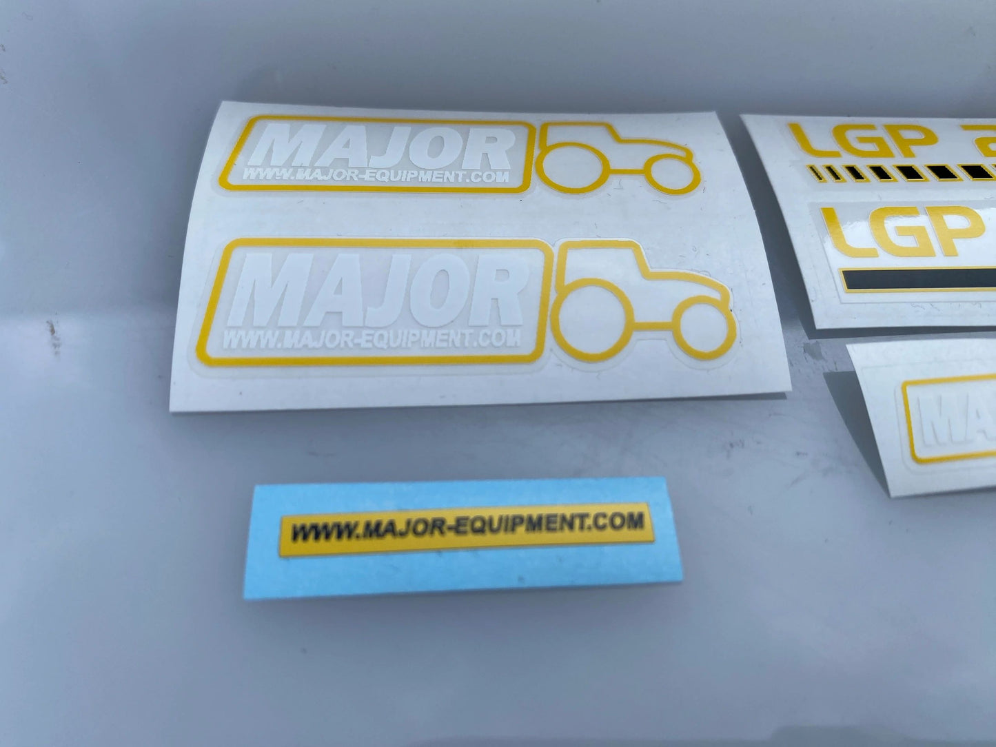 High quality vinyl set of white decals Major LGP 2600 slurry tanker 1:32 scale Image 4