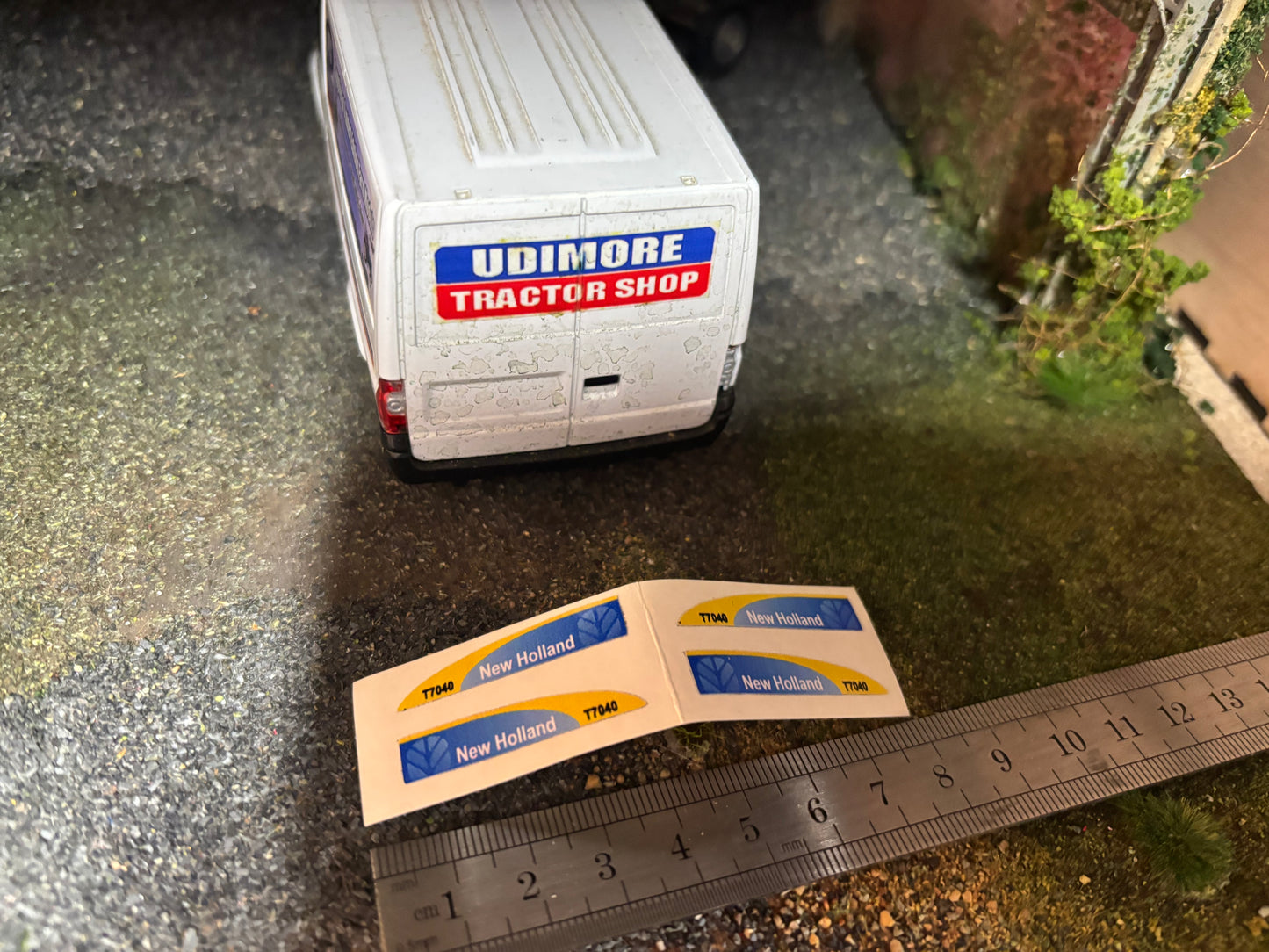 New Holland T7040 decals Tractor farm machinery stickers 1:32 scale High quality vinyl 4 decals 1:32 scale