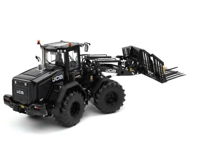 JCB 435S Agri Wheeled BLACK EDITION Loadall with Folding Buck Rake 1:32 scale Image 9
