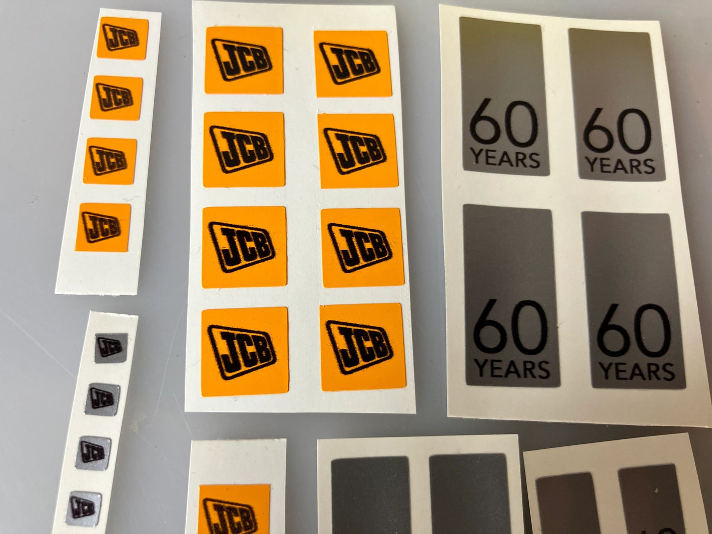 JCB 60 years huge pack Farm Machinery Professional Pre Cut High quality vinyl decal stickers 1:32 scale Image 3