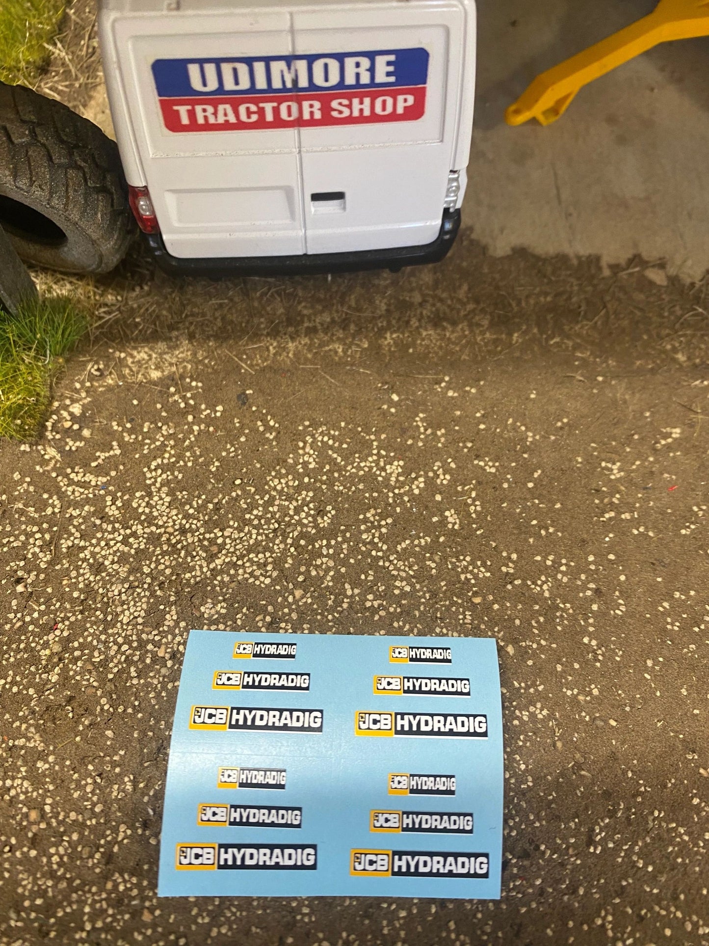 JCB Hydradig x 12 Farm Machinery Professional Pre Cut High quality vinyl decal packs stickers 1:32 scale Image 3