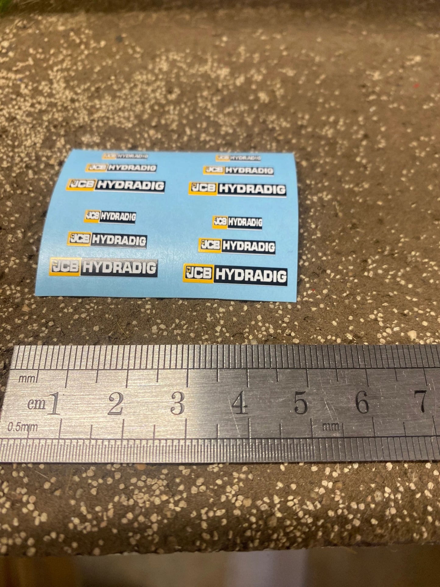 JCB Hydradig x 12 Farm Machinery Professional Pre Cut High quality vinyl decal packs stickers 1:32 scale Image 4