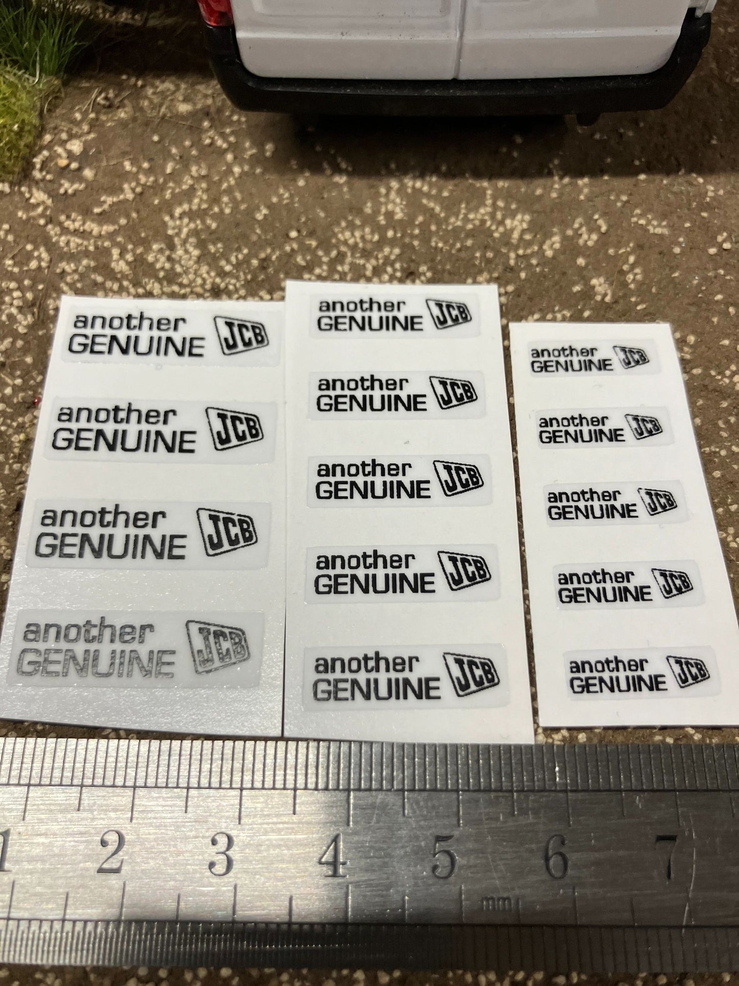 JCB x 14 decals 1:32 scale Professional pre cut High quality vinyl Tractor construction farm machinery decals Image 3