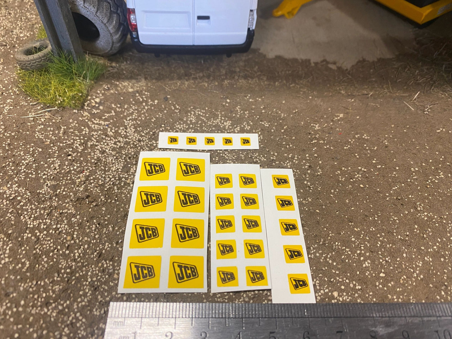 JCB x 28 Farm Machinery Professional Pre Cut High quality vinyl decal packs stickers 1:32 scale Image 2
