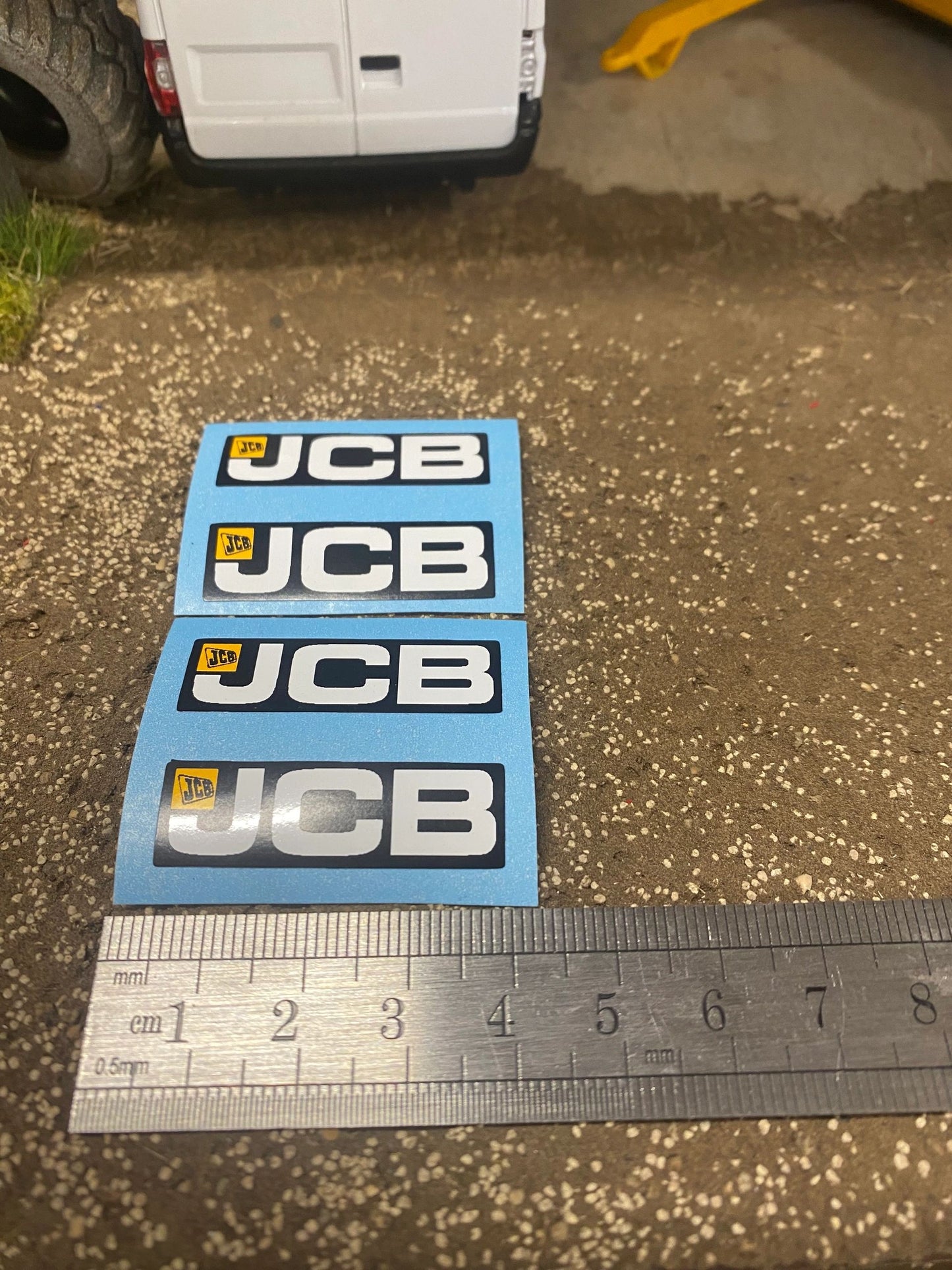 JCB x 4 Farm Machinery Professional Pre Cut High quality vinyl decal packs stickers 1:32 scale Image 3