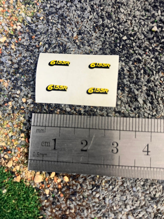 John Deere 6155R Tractor bonnet decals pre cut high quality stickers Image 2