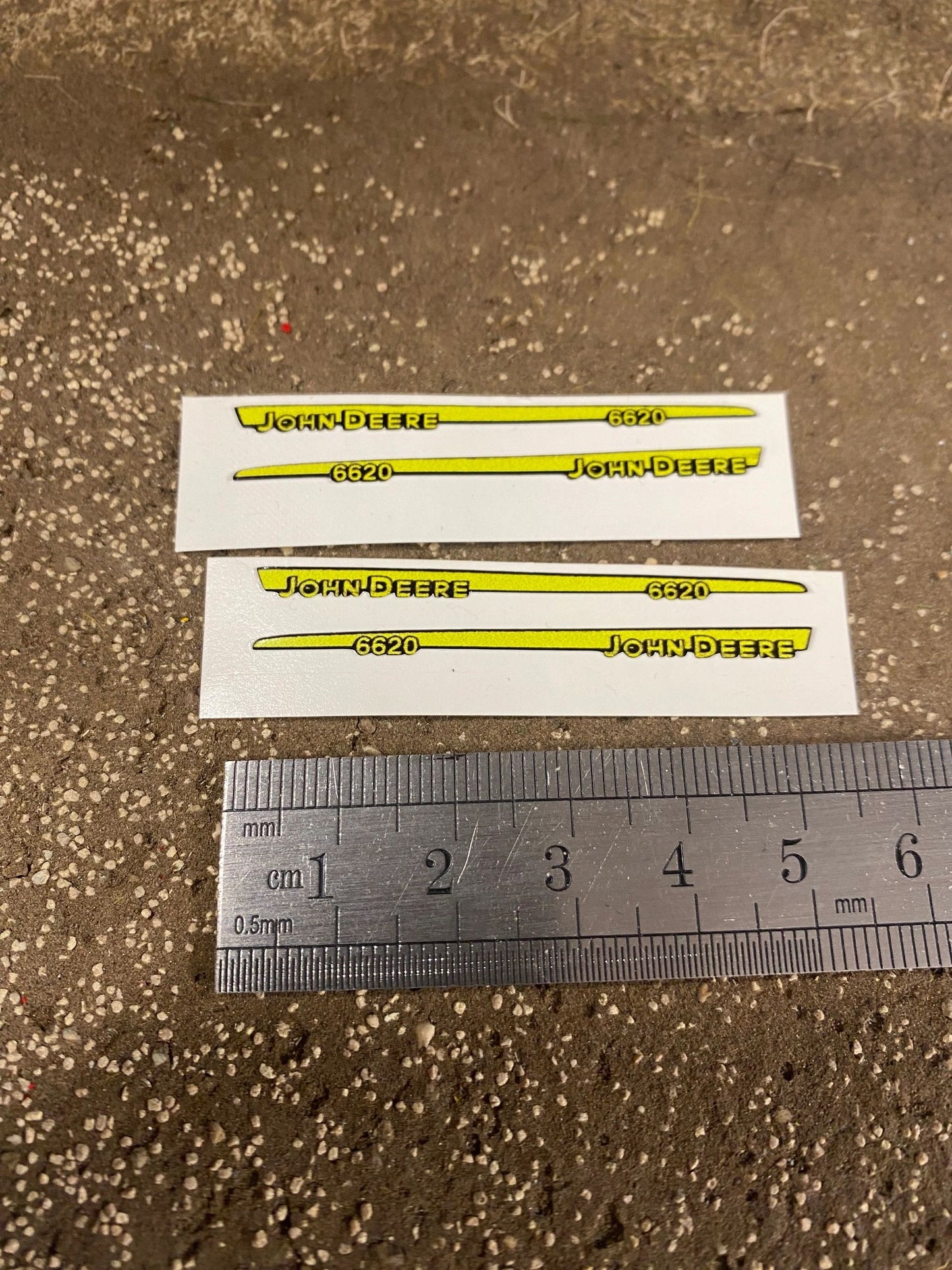 John Deere 6620 Tractor bonnet decals pre cut high quality stickers Image