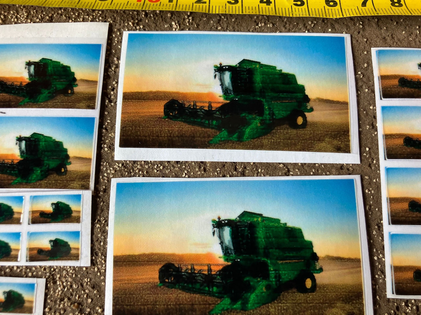 John Deere Combine Harvester farm machinery tractor decals 1:32 scale High quality vinyl pack 19 x sticker set Image 3