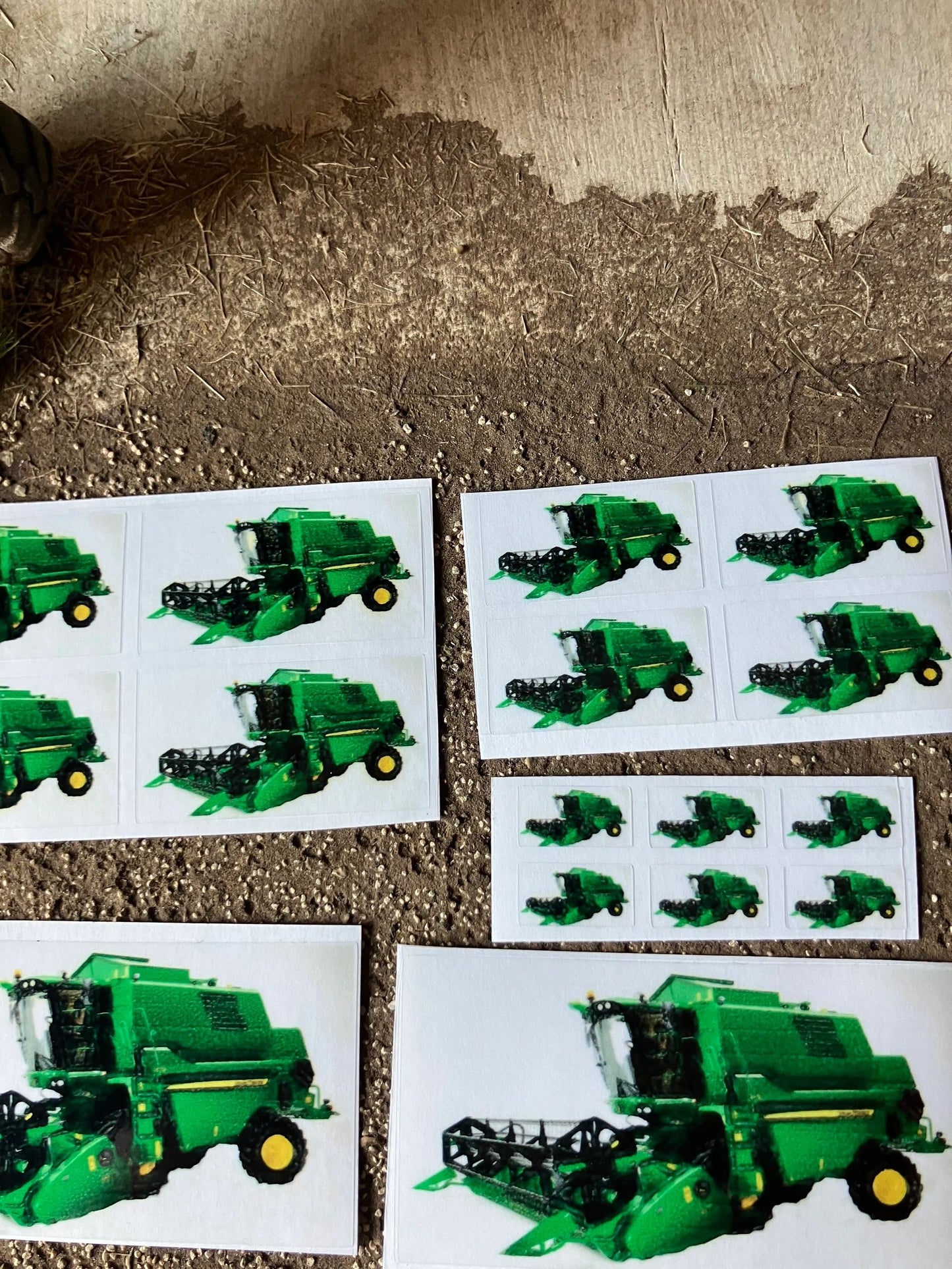 John Deere Combine Harvester farm machinery tractor decals 1:32 scale High quality vinyl pack sticker set Image 3