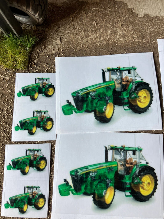 John Deere Tractor farm machinery decals 1:32 scale High quality vinyl pack 16 x sticker set Image 2