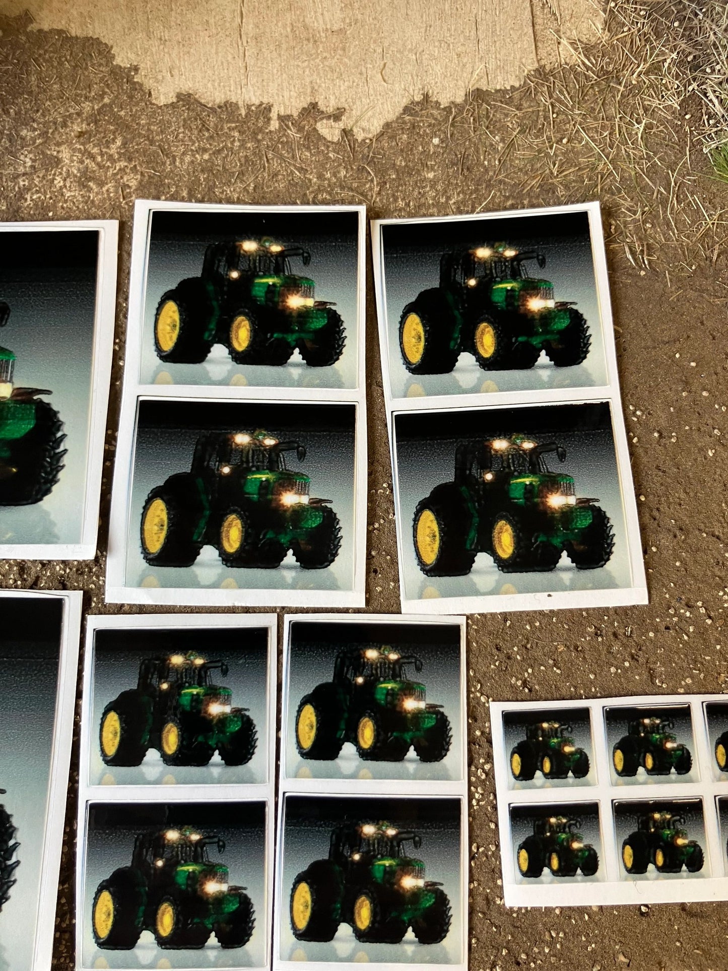 John Deere at night time Tractor farm machinery decals 1:32 scale High quality vinyl pack sticker set Image 3