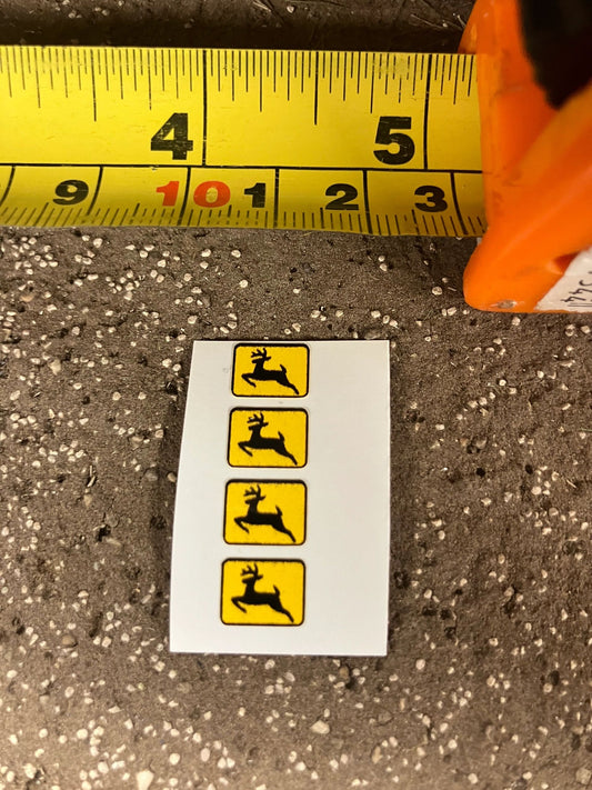 John Deere logo Tractor combine farm machinery decals1:32 scale High quality vinyl pack 4 logo sticker set John Deere Tractor combine farm machinery decals Image 2