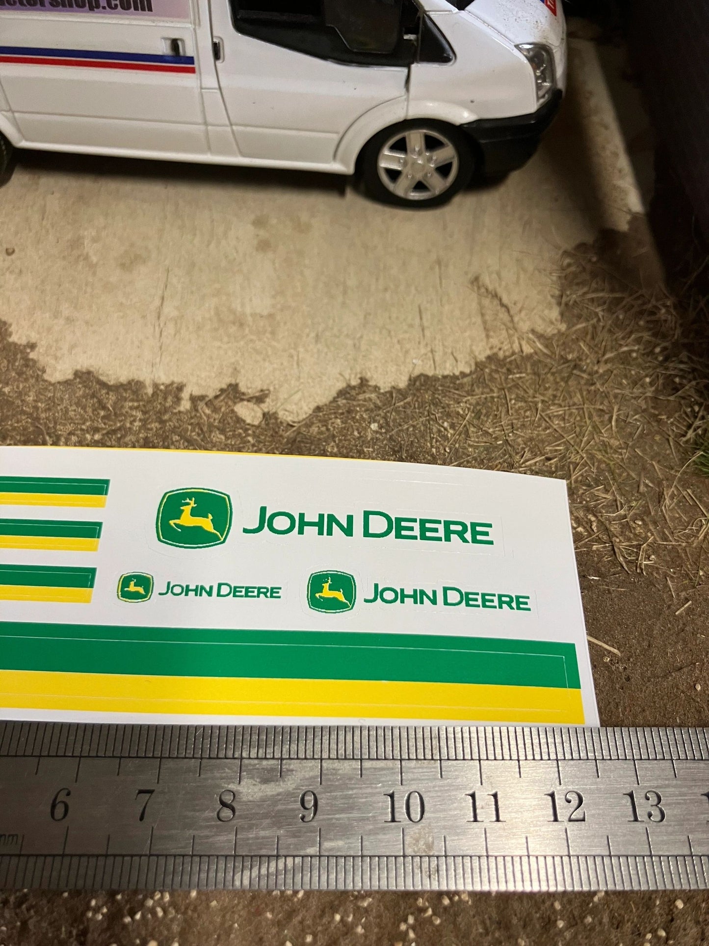 John Deere set Professional pre cut High quality vinyl pack x 7 stickers John Deere farm machinery tractor combine decals Image 3
