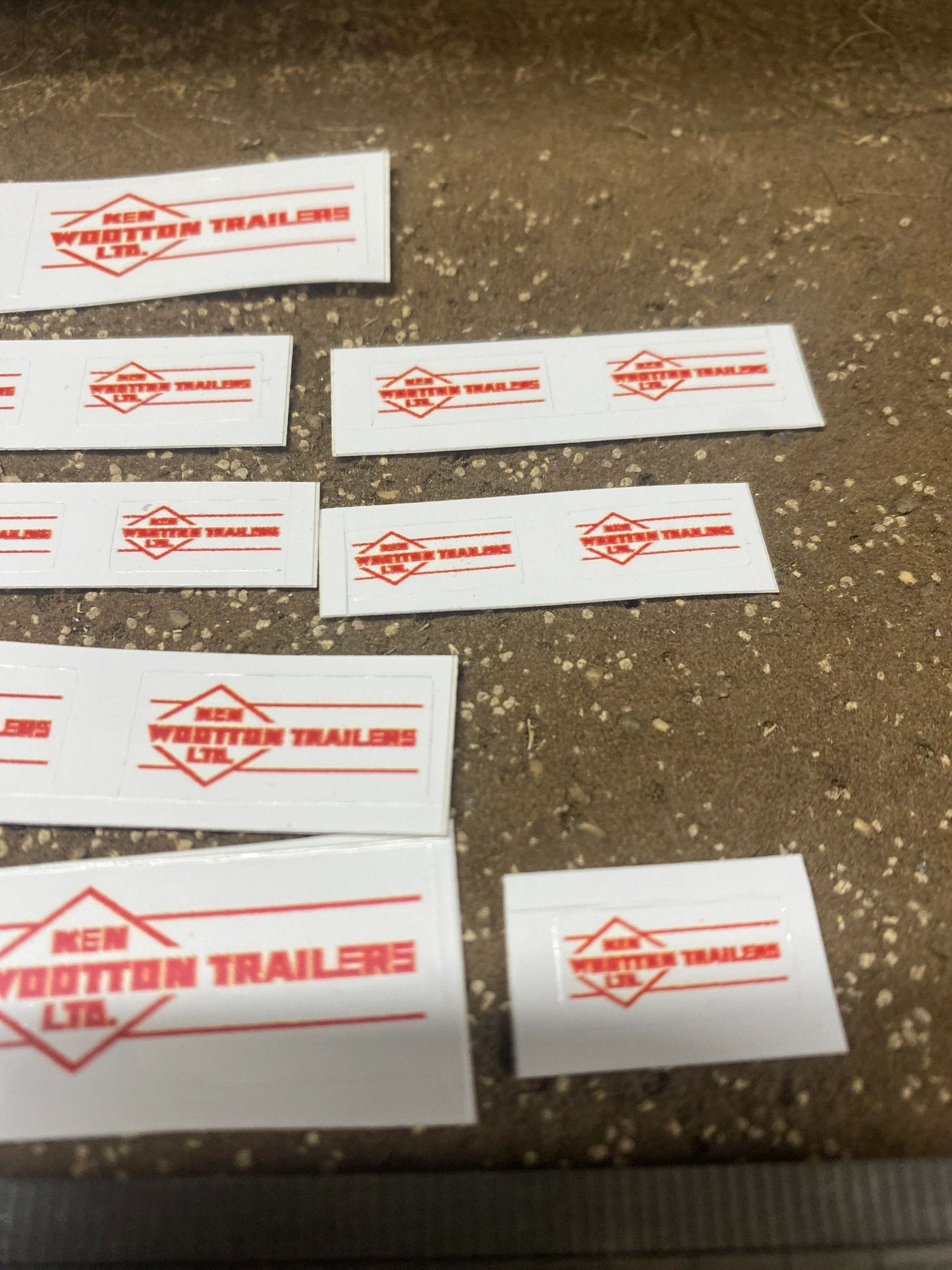 Ken Wootton trailers farm machinery x 18 Professional pre cut High quality vinyl huge pack decals farm machinery decals Image 3