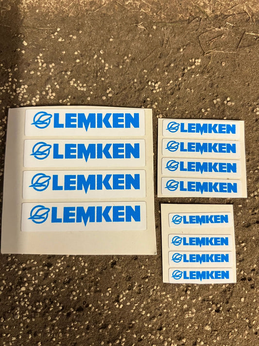 Lemken pre cut professional High quality white vinyl 12 x Lemken farm machinery decals Image 2
