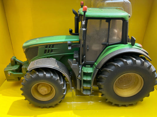 Lightly weathered Britains John Deere 6195M tractor conversion 1:32 scale BOXED 43150 Image 2