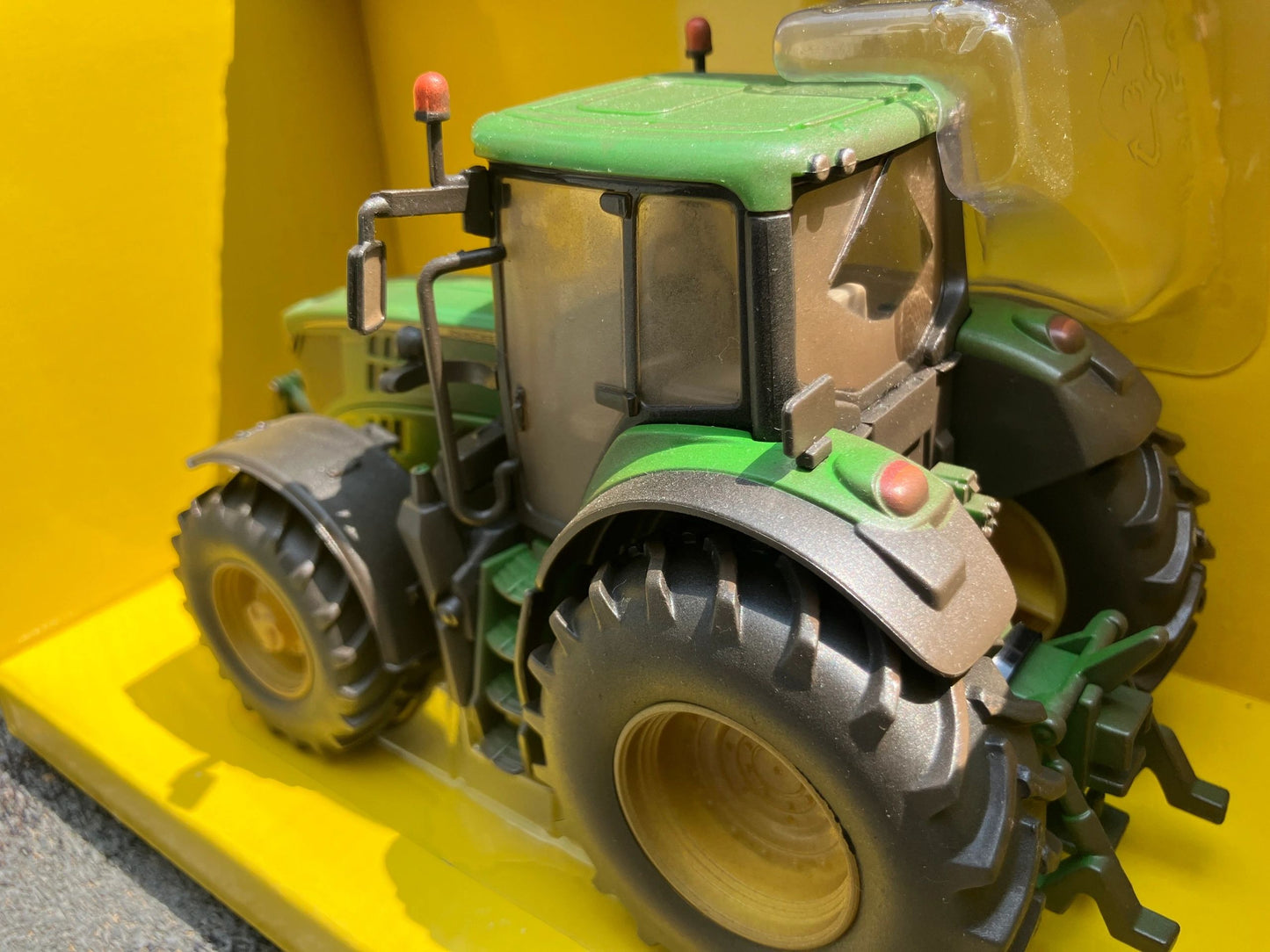 Lightly weathered Britains John Deere 6195M tractor conversion 1:32 scale BOXED 43150 Image 6