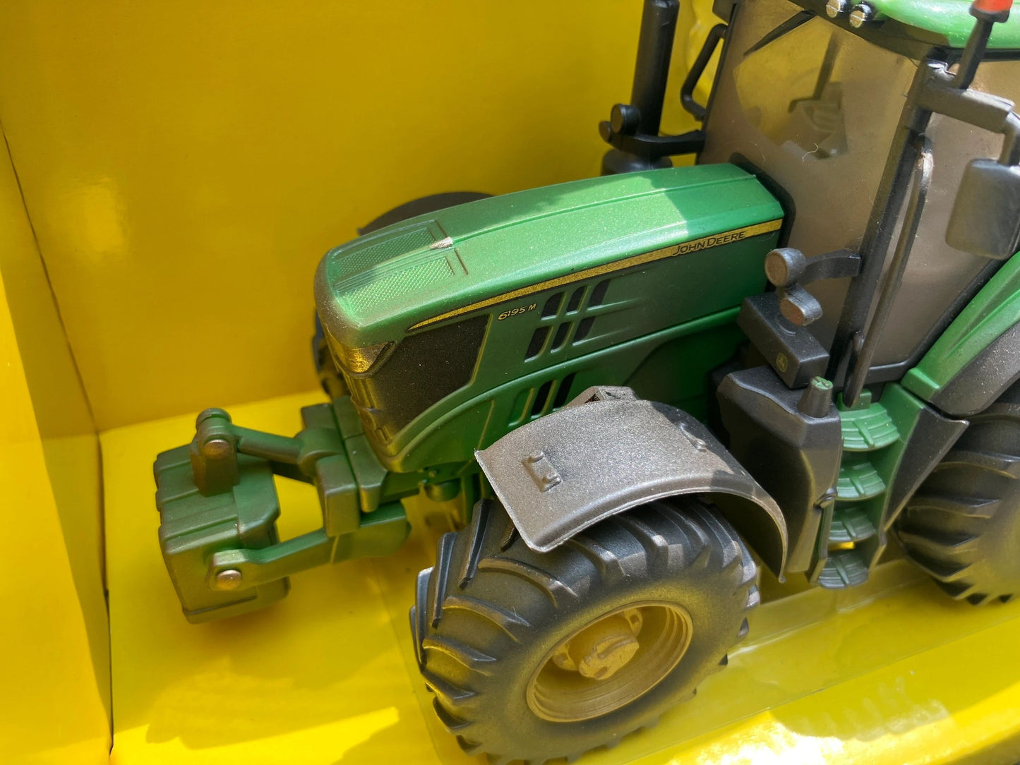 Lightly weathered Britains John Deere 6195M tractor conversion 1:32 scale BOXED 43150 Image 7
