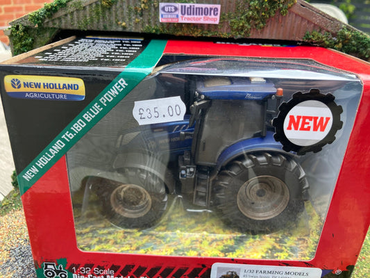 Lightly weathered Britains New Holland T6.180 tractor conversion 1:32 scale BOXED 43319 Image 2