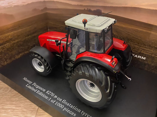 Limited Edition 6425 Universal Hobbies Massey Ferguson 8270 tractor BOXED 1:32 scale Floatation Tyres Image 2