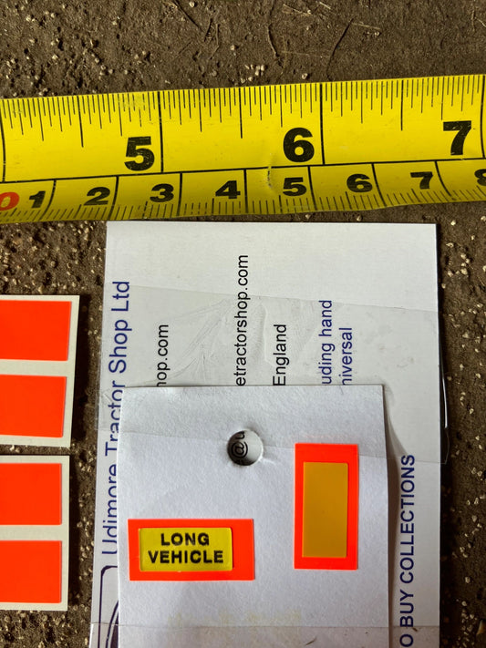 Long vehicle warning decals Farm Machinery Professional Pre Cut High quality vinyl decal packs x 16 stickers 1:32 scale Image 2