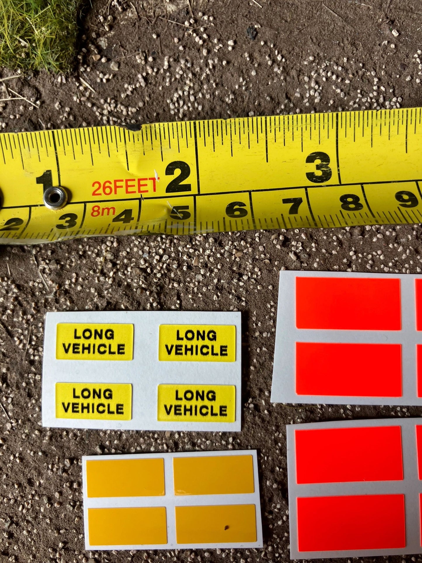 Long vehicle warning decals Farm Machinery Professional Pre Cut High quality vinyl decal packs x 16 stickers 1:32 scale Image 3