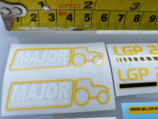 Major LGP 2050 slurry tanker pre cut professional High quality vinyl set of white decals 1:32 scale Image 2