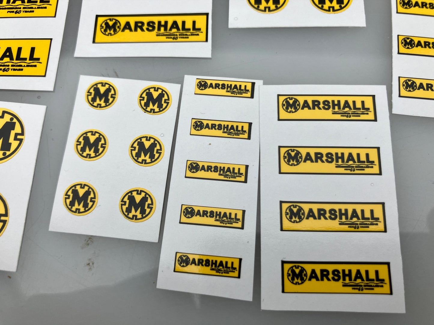 Marshall Trailers Muck Spreaders Slurry Tankers Farm Machinery Professional Pre Cut High quality vinyl decal packs x 37 stickers 1:32 scale Image 2