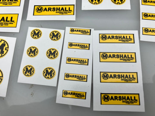 Marshall Trailers Muck Spreaders Slurry Tankers Farm Machinery Professional Pre Cut High quality vinyl decal packs x 37 stickers 1:32 scale Image 2