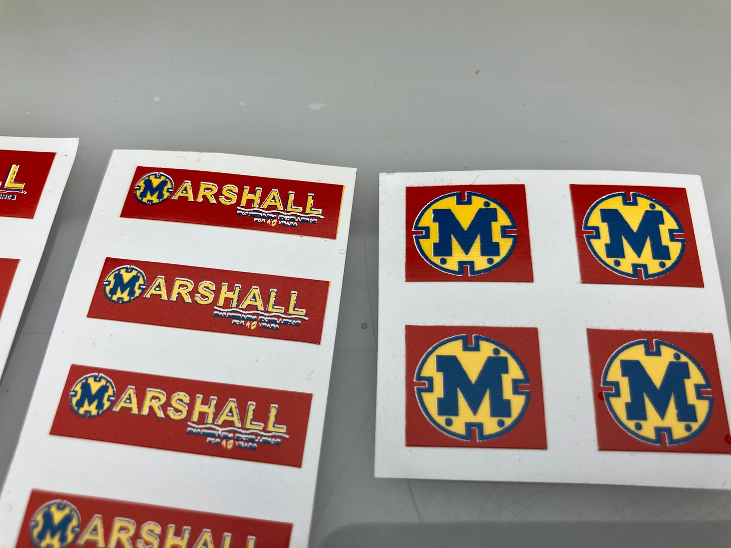 Marshall Trailers Muck Spreaders Slurry Tankers Farm Machinery Professional Pre Cut High quality vinyl decal packs x 28 stickers 1:32 scale Image 3