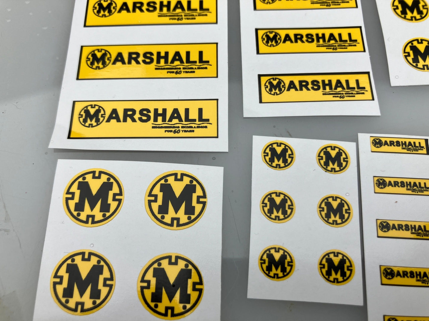 Marshall Trailers Muck Spreaders Slurry Tankers Farm Machinery Professional Pre Cut High quality vinyl decal packs x 37 stickers 1:32 scale Image 3
