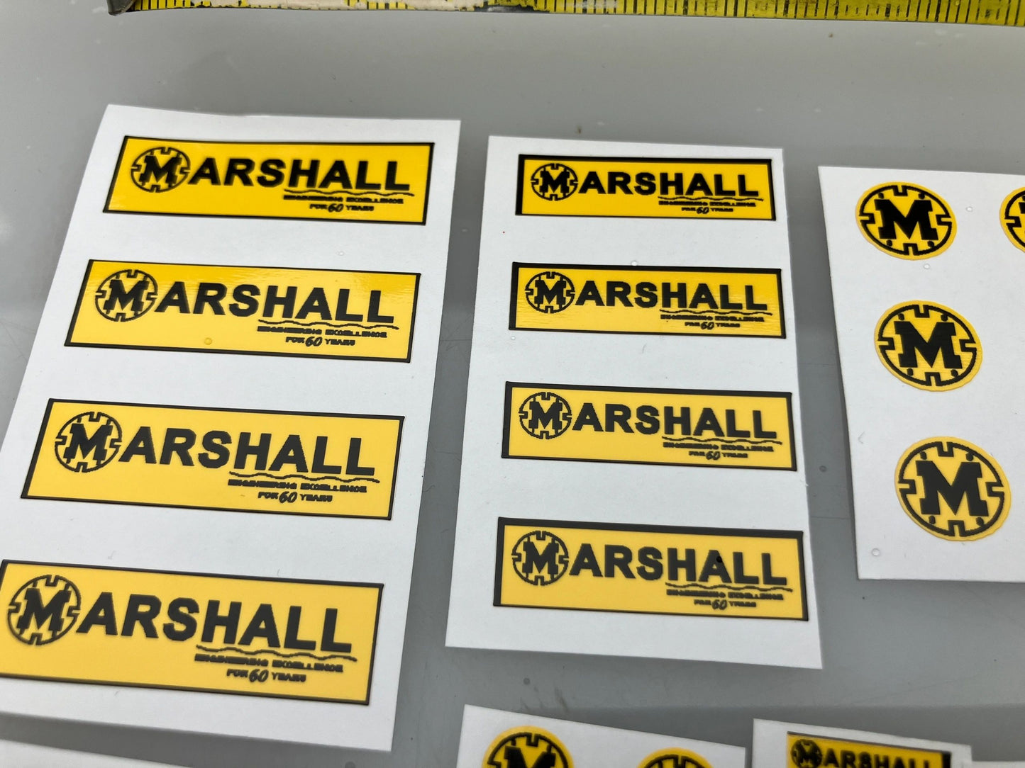 Marshall Trailers Muck Spreaders Slurry Tankers Farm Machinery Professional Pre Cut High quality vinyl decal packs x 37 stickers 1:32 scale Image 4