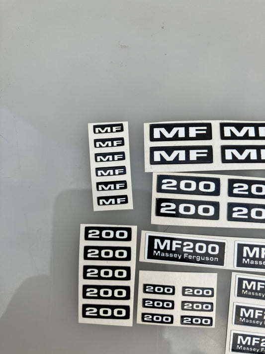 Massey Ferguson MF 200 Trailer Professional pre cut decal pack 1:32 scale High quality vinyl 35 decals stickers 1:32 scale Image 2