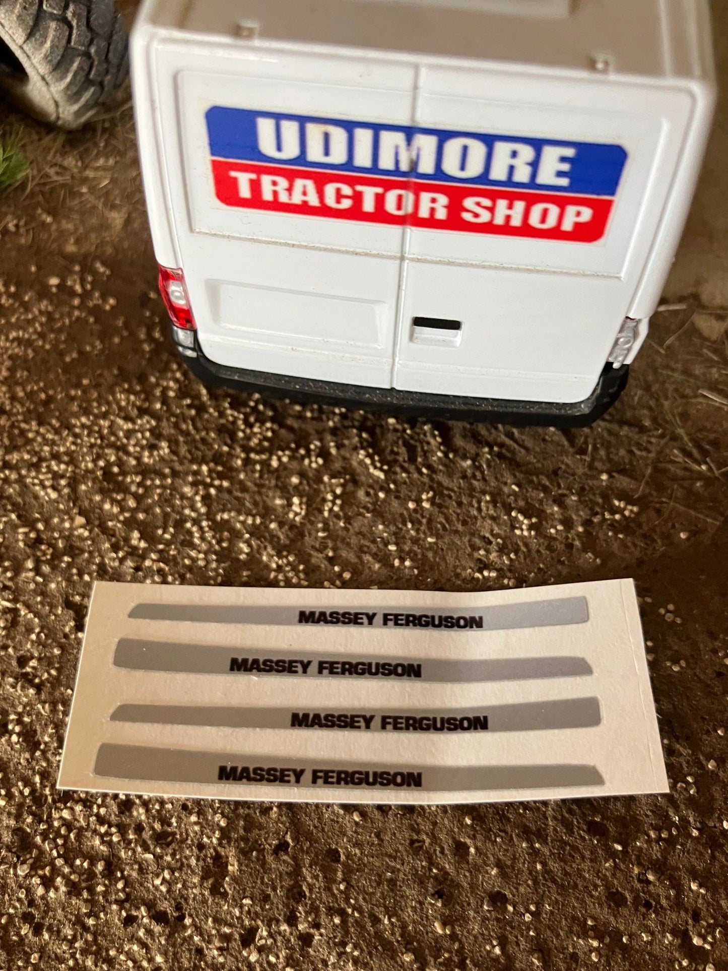 Massey Ferguson Tractor Farm Machinery 4 x 55mm Silver Black Professional pre cut High quality vinyl huge pack decals bonnet farm machinery decals Image