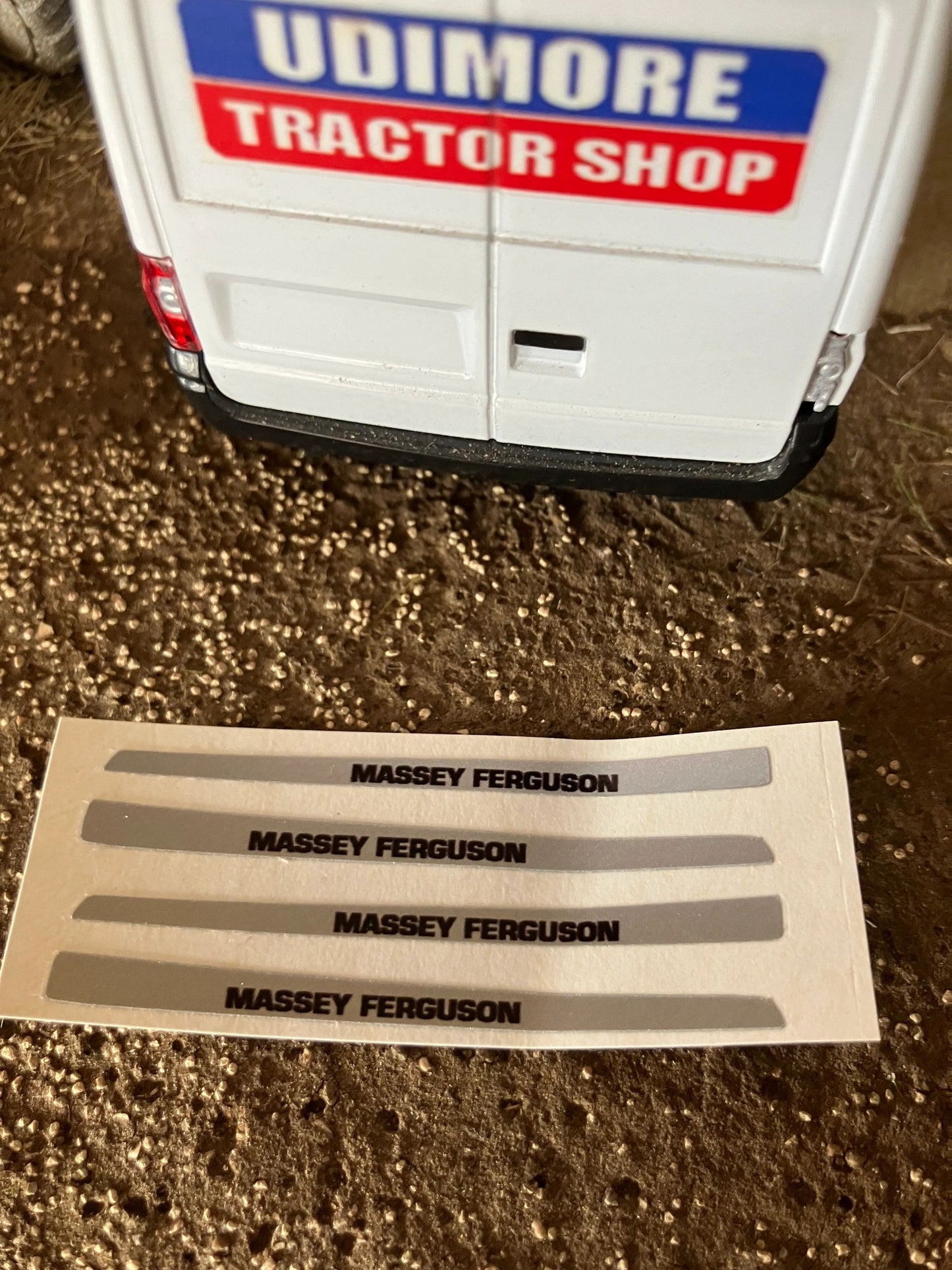 Massey Ferguson Tractor Farm Machinery 4 x 55mm Silver Black Professional pre cut High quality vinyl huge pack decals bonnet farm machinery decals Image 3