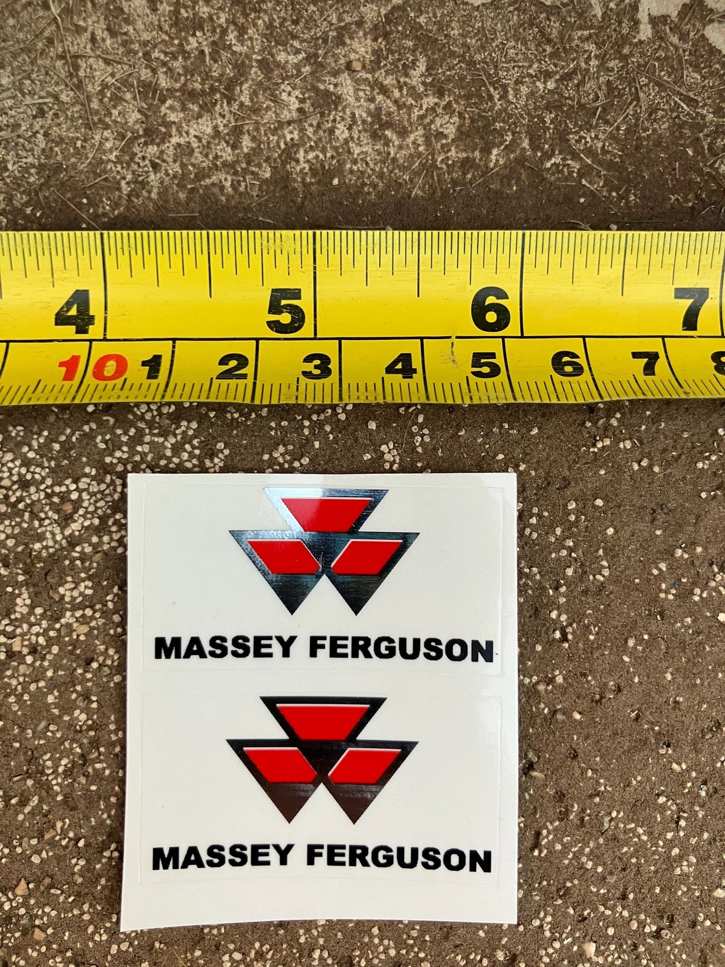 Massey Ferguson logo Professional pre cut decal set 1:32 scale High quality vinyl sticker set farm machinery tractor combine decals Image 2