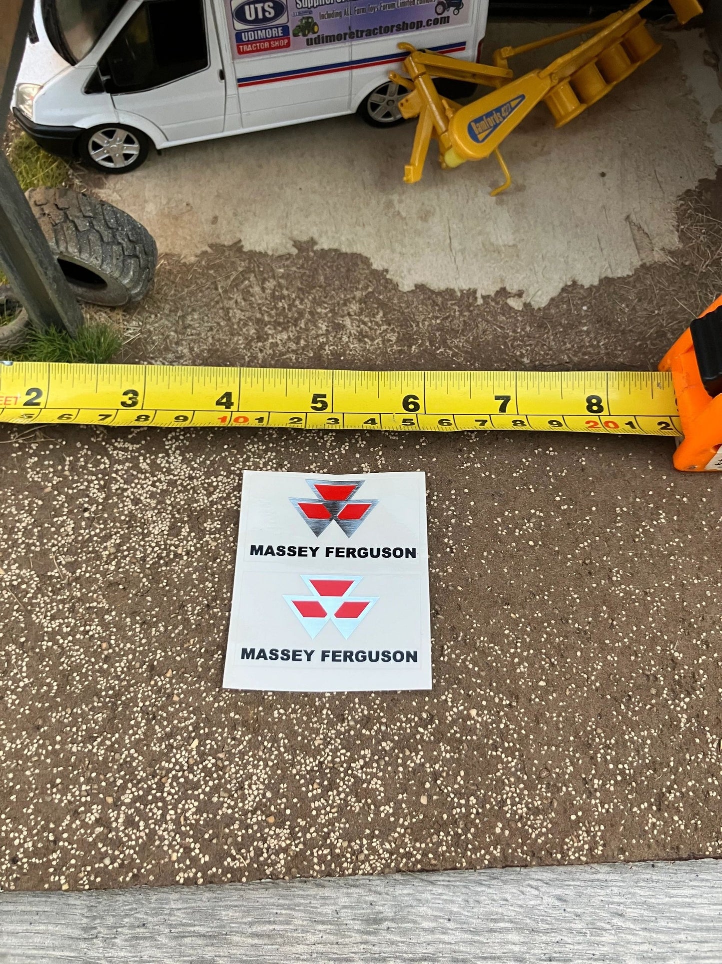 Massey Ferguson logo Professional pre cut decal set 1:32 scale High quality vinyl sticker set farm machinery tractor combine decals Image 3