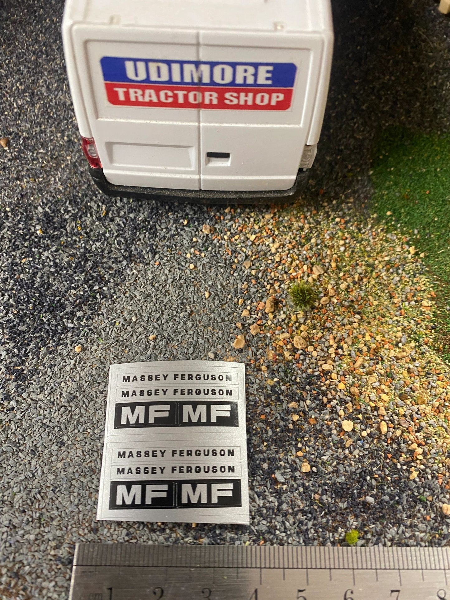 Massey Ferguson set of 8 silver black Professional Pre Cut High quality vinyl huge pack decals bonnet farm machinery decals Image 3