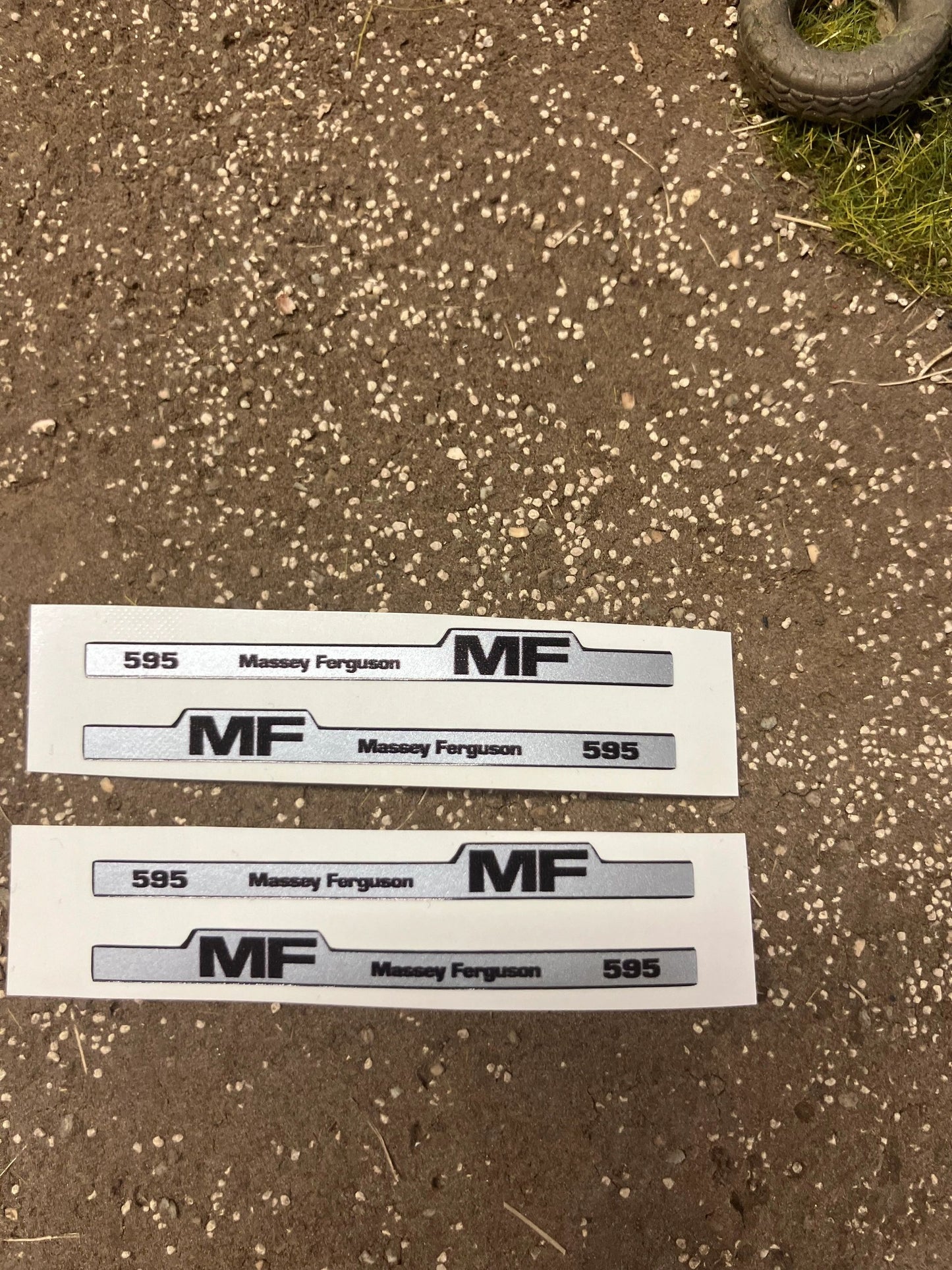Massey Freguson 595 Tractor Professional pre cut bonnet decals 4 x 55mm High quality vinyl huge pack decals bonnet farm machinery decals Image 2