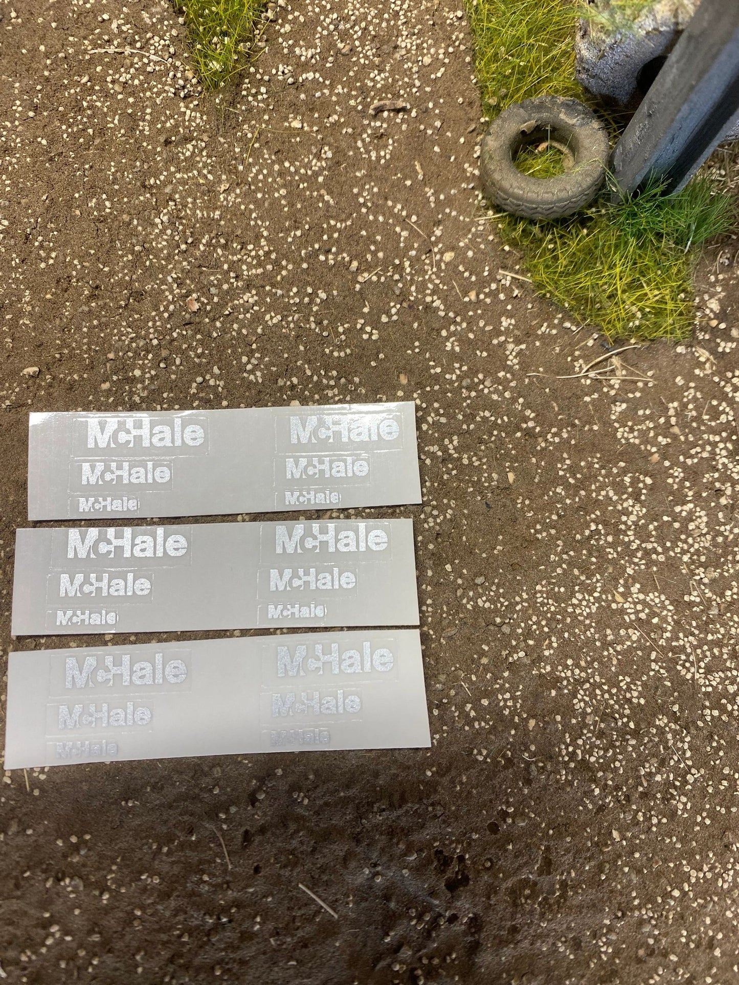 Mchale Baler farm machinery professional High quality vinyl huge pack 18 silver decals Bale farm machinery decals Image 3