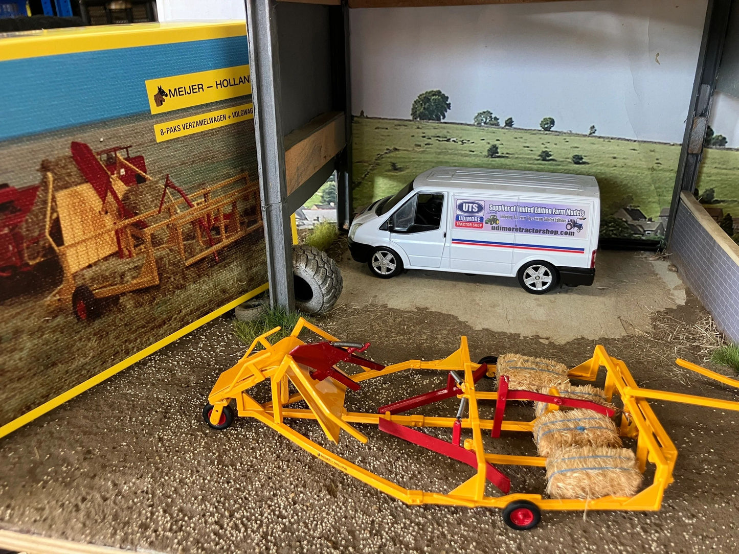 Meijer 8 Pack Bale Collection Wagon + Follow-up Wagon Hand Built 1:32 scale Limited Edition Image 2