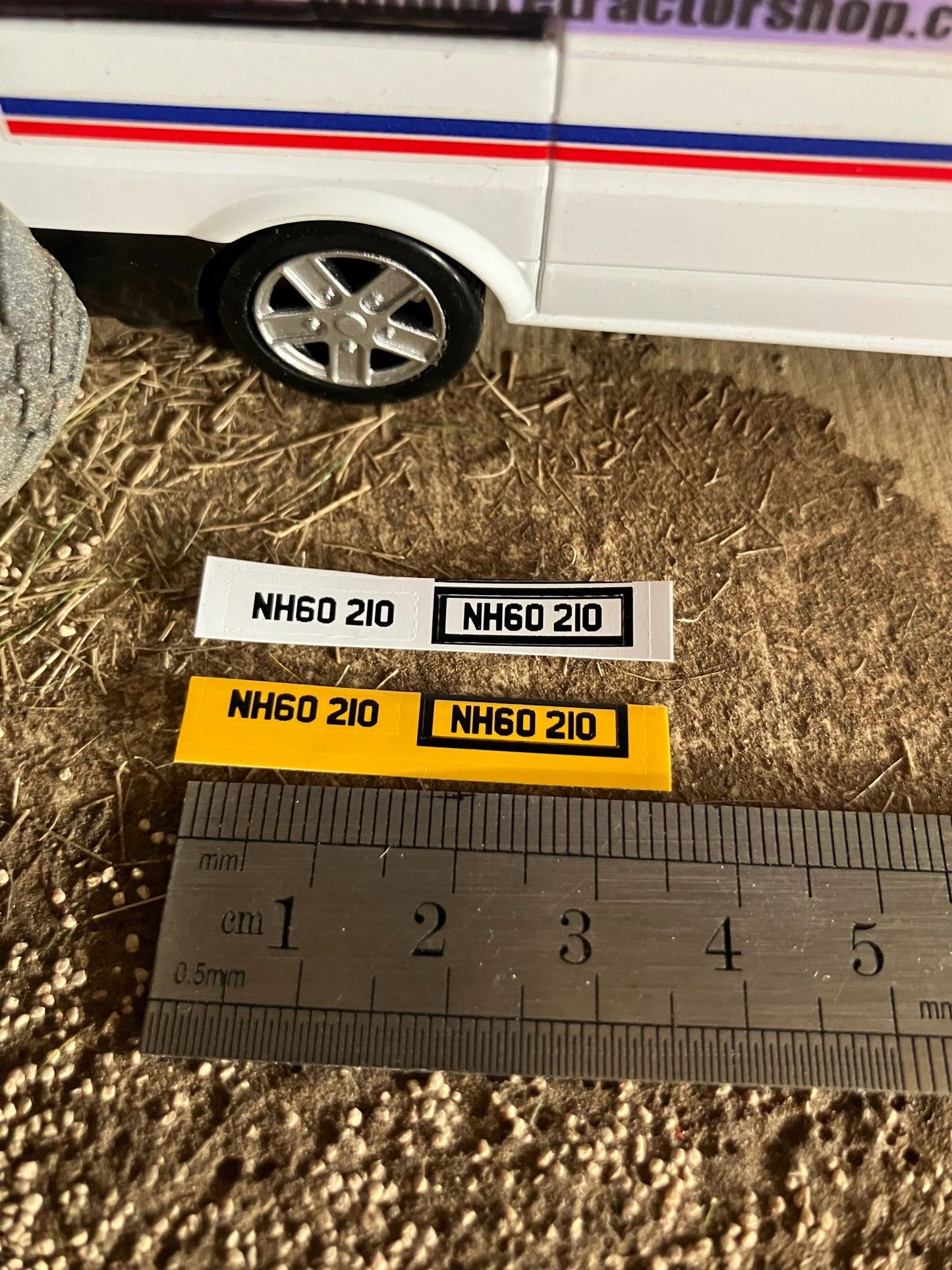 NH60 210 number plates Professional Pre Cut High quality vinyl decal packs stickers 1:32 scale Image