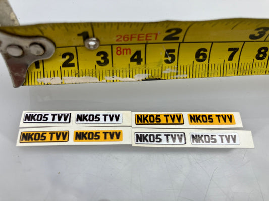 NK05 TVV number plates Professional Pre Cut High quality vinyl decal packs stickers 1:32 scale Image 2