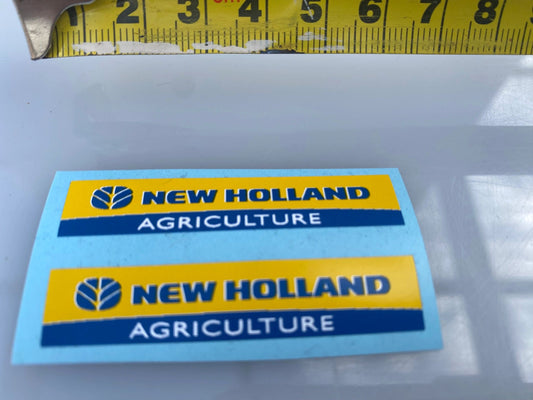 New Holland 1:32 scale High quality vinyl 2 x New Holland Agricultural Tractor trailer farm machinery decals Image 2