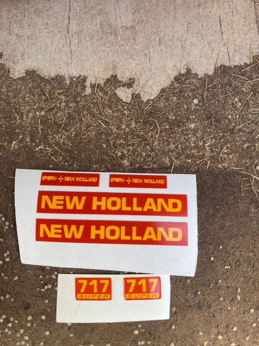 New Holland 717 Forage Harvester decals 1:32 scale High quality vinyl 6 sticker set x Tractor combine trailer farm machinery decals Image 2