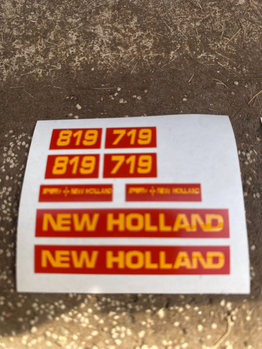 New Holland 719 819 Forage Harvester pre cut decals 1:32 scale High quality vinyl Tractor combine trailer farm machinery decals Image 2