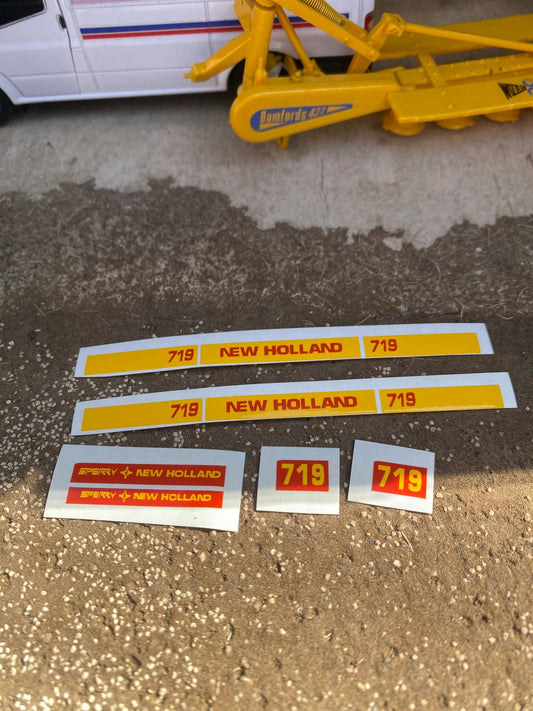 New Holland 719 Forage Harvester decals 1:32 scale High quality vinyl 10 sticker set x Tractor combine trailer farm machinery decals Image 2