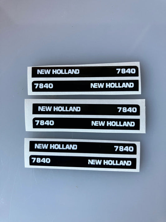 New Holland 7840 Tractor farm machinery stickers 1:32 scale High quality vinyl 4 decals New Holland 7840 Tractor farm machinery stickers 1:32 scale Image 2