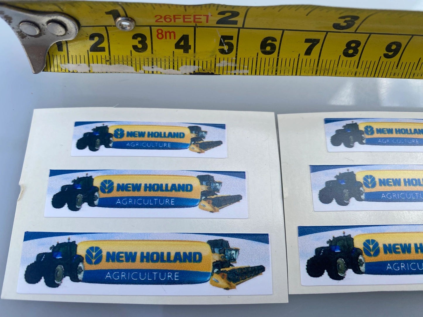 New Holland Agricultural Tractor 1:32 scale High quality vinyl 6 x combine trailer farm machinery decals Image 3