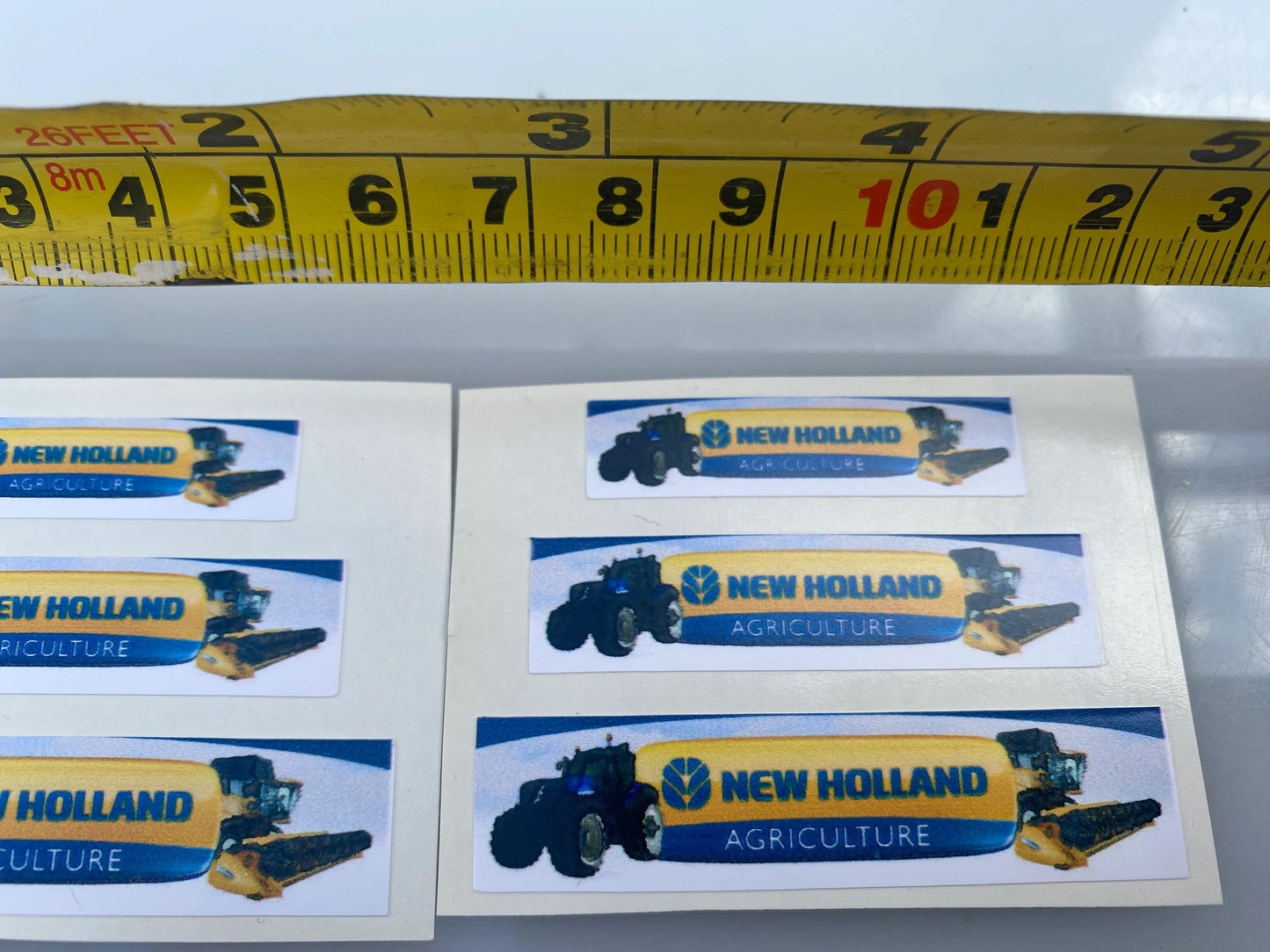 New Holland Agricultural Tractor 1:32 scale High quality vinyl 6 x combine trailer farm machinery decals Image 4